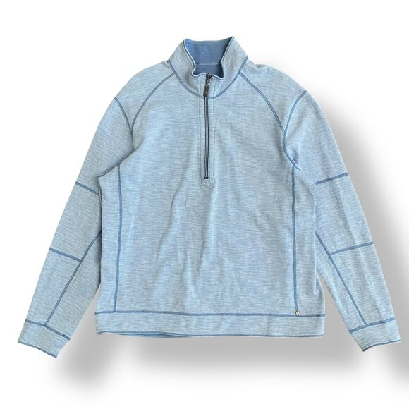 Tommy Bahama Men’s Flipshore Blue Reversible 1/2 Zip Pullover Shirt‎ Size XL - Picture 1 of 10